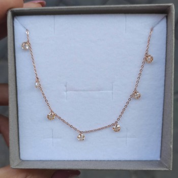 Plac. or rose / zirc. Champagne